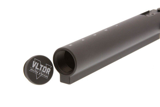 The Vltor ak47 stock adapter and receiver extension is machined from aluminum